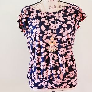 LOFT floral blouse